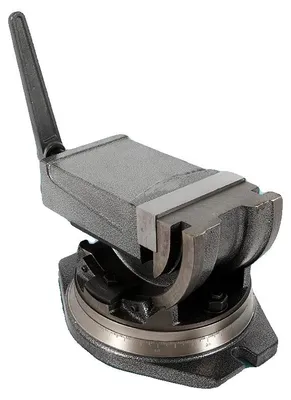 Obrázek produktu pro Frézovací svěrák, šířka čelistí 125 mm, otvor čelistí 95 mm, maximální upínací síla 24 kN, tvrdost čelistí 48 HRC, otočná základna: ano