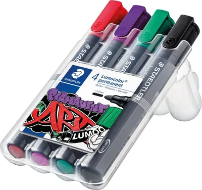 Immagine prodotto di STAEDTLER® 352 WP4-1 Pennarello Lumocolor permanente 4 pezzi in confezione