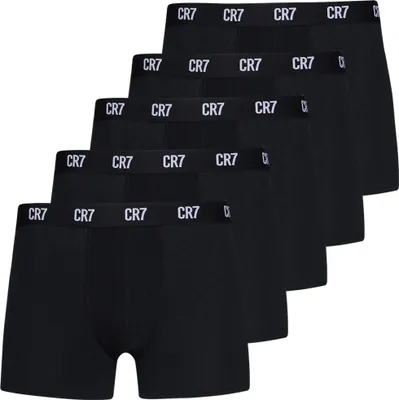 Produktbild von CR7 - 5er Pack Boxershorts Trunk Herren - by Cristiano Ronaldo – Black, Größe:L