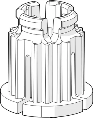 Produktbild von Hansa HA, Adapter, HANSA, 59910235, Weiss, 1 Stk.