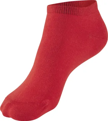 Produktbild von H.I.S. Sneakersocken Damen Sneaker Socken, Geringelte Knöchelsocken, Freizeitsocken 6 -teilig 2x rot, 2x marine, 2x ecru Größe 39/42