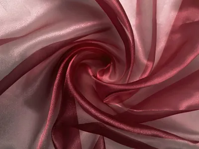 Produktbild von Crystal Organza Stoff Meterware 150 cm Breite, Bordeaux