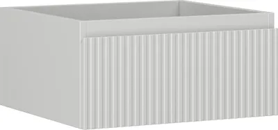 Produktbild von Mexen Rivel Badezimmerschrank 50 cm, 1 Schublade, geriffelt, grau matt - 91A20-05023-1-BF62