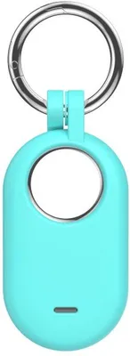 Productafbeelding van Sleutelhanger, geschikt voor de Samsung SmartTag 2 - Siliconen - Mintgroen/Blauw - CHPN
