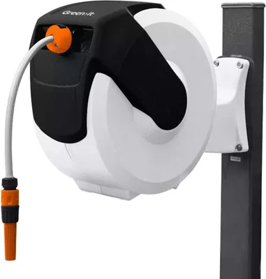 Produktbild von HOME It® Schlauchtrommel mit automatischem Aufrollmechanismus 20 Meter Schlauch 8 bar