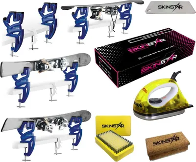 Produktbild von SKINSTAR Skiwax Set Skiwachs Starter Set Skispanner 24 HOURS Ski Vise 6-teilig
