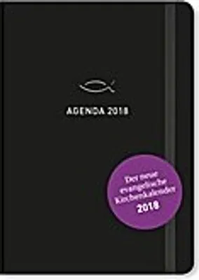 Produktbild von Terminkalender 2018 DIN A5 Hardcover mit liturgischen Lesungen, Predigttexten, Lesebändchen und Gummiband