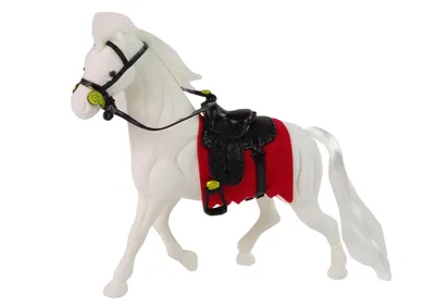 Produktbild von Lean Toys Weißes Pferd Sattelfarm Figur