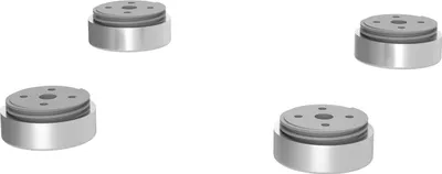 Productafbeelding van Salgar set, 4 stuks, grijs, diameter 20 mm