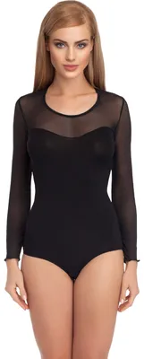 Produktbild von Merry Style Damen Langarm Body VBD15 (Schwarz3, XXL)