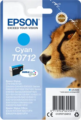 Immagine prodotto di Epson Cheetah Cartuccia inchiostro originale Ciano