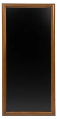 Produktbild von Securit® Lange Wandtafel aus Kautschukholz in Dunkelbraun (M) 120 cm