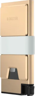 Image de Porte-cartes en aluminium doré