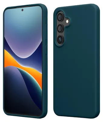 Produktbild von kwmobile Handyhülle für Samsung Galaxy S24 Plus Hülle - Case Silikon - Kabelloses Laden - Schutzhülle Cover in Petrol matt