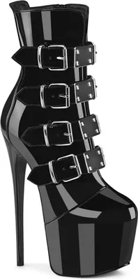 Produktbild von Pleaser JUBILANT-1023 Plateau Stiefeletten Schwarz Lack EU 43