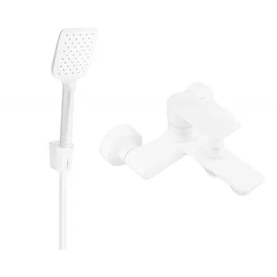 Obrázek produktu pro Mexen Royo R62 vanová baterie se sprchovou sadou, Bílá - 7223R62-20
