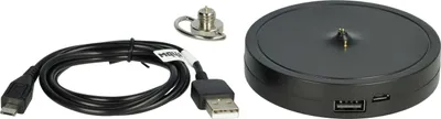Produktbild von vhbw Ladestation kompatibel mit Logitech Ultimate Ears Megaboom 3, Mega Blast, Boom 3, Blast Lautsprecher - Inkl. USB-C Kabel 100 cm Schwarz