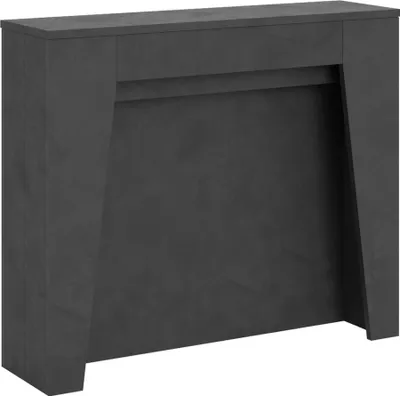 Produktbild von ITAMOBY - Ausziehbarer Konsolentisch 90x25/211 cm Anea Effekt anthrazit gespachtelt mit Innenverlängerungen