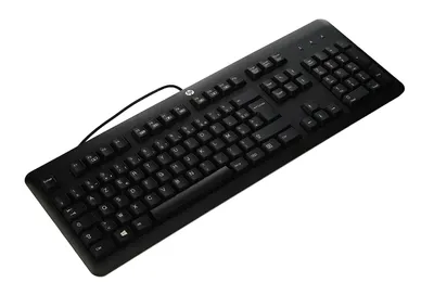 Produktbild von HP 672647-043, Volle Größe (100%), Kabelgebunden, USB, Membran Key Switch, QWERTZ, Schwarz