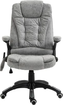 Produktbild von Chefsessel mit Massage- & Wärmefunktion, ergonomisch, verstellbar, bis 120kg, Grau