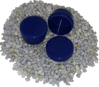 Produktbild von 100 Salbendosen Kruken Blau Tiegel 6 ml