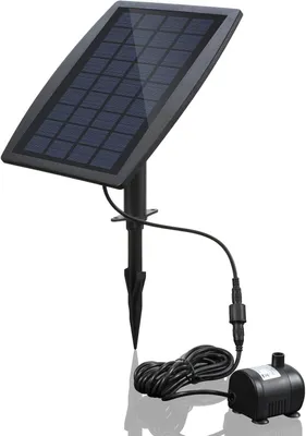 Produktbild von Solarbrunnenpumpe mit 2,5-W-Panel für Vogelbrunnen zur Dekoration von Terrasse, Garten und Aquarium