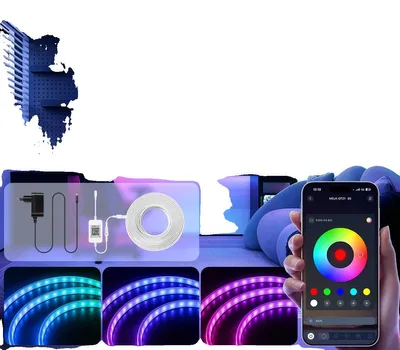 Produktbild von LED Neon Seillichter, App-gesteuert, Flexible Installation, 10m, 220V-240V EU Stecker-a