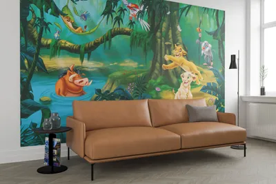 Produktbild von Vlies Fototapete - Simba and Friends - Größe 368 x 248 cm