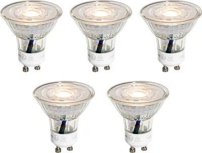 Produktbild von LUEDD 5er-Set GU10 50mm LED-Glühbirnen Klar 4,9W 450 lm 3000K