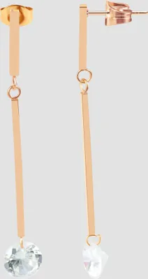 Produktbild von Akzent Edelstahl Ohrstecker, IP Roségold, roségoldfarbig