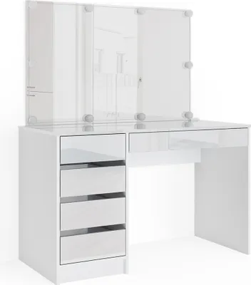 Produktbild von Vicco Toaletní stolek Sherry, 120 cm s LED osvětlením, Bílá
