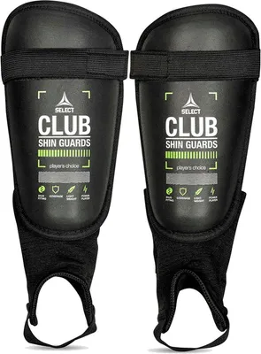 Productafbeelding van Select Club V25 Scheenbeschermer - Zwart  | Maat: X-SMALL: 116-134 CM