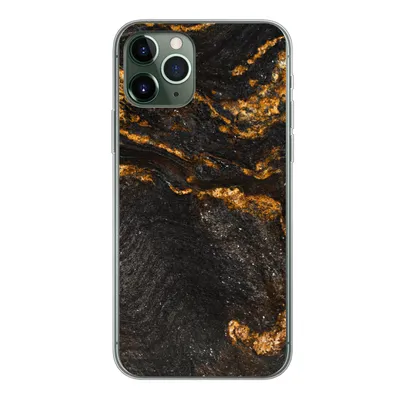 Produktbild von MuchoWow® Handyhülle Schutzhülle Hülle für iPhone 11 Pro Marmor - Limette - Schwarz - Gold - Marmoroptik - Luxus Silikon Softcase Handy Hülle - Handy
