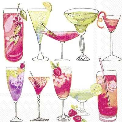 Produktbild von SWEET COCKTAILS white Cocktail-Servietten C 701890