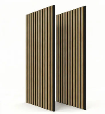 Produktbild von STEGU Linea Acoustic PROline 2er Set Akustikpaneele 120x60,5 cm Schallabsorption MDF Eiche
