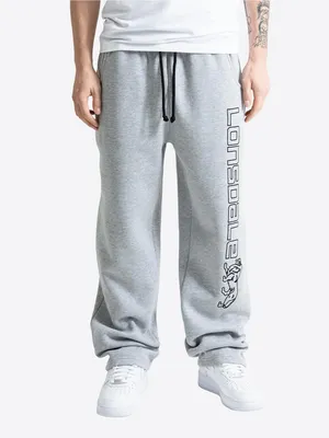 Produktbild von Herren Jogginghose normale Passform STONESFIELD Marl Grey/Black L Lonsdale