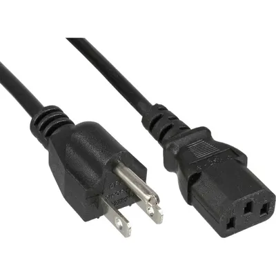 Produktbild von INLINE Netzkabel, Netzstecker USA auf Kaltgeraetestecker C13 1,8m schwarz