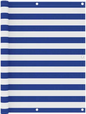 Immagine prodotto di Maison Exclusive - Copertura per balcone bianca e blu 120x300 cm Tessuto Oxford