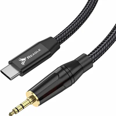 Produktbild von Usb C Aux Kabel Audio 3.5 Mm Klinkenkabel Dac Stereo Für Kopfhörer Audiokabel 5M