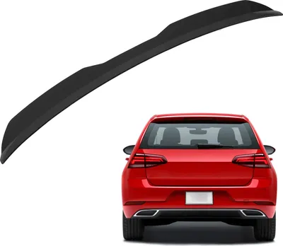Productafbeelding van Achterspoiler, kofferflap, verbetert de aerodynamica, vervanging voor de achterklep, geschikt voor MK7 MK7.5 modellen van 2013–2020, GTD R Line, glanzend zwart