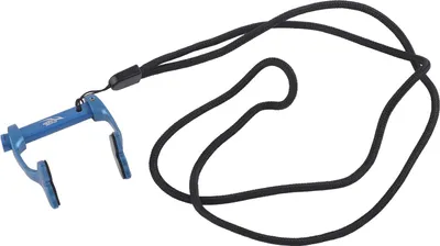 Produktbild von Freediving Nasenklammer, Schwimm-Nasenclip mit Verlustschutzband für Anfängertraining, Blau