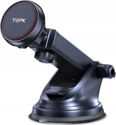 Immagine prodotto di Robusto supporto per telefono da cruscotto, supporto magnetico per auto, nero