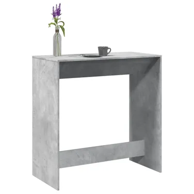 Produktbild von vidaXL Barový stůl betonový šedý 102x50x103,5 cm materiál na bázi dřeva