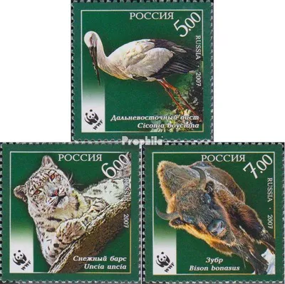 Produktbild von Briefmarken Russland 2007 Mi 1434-1436 (kompl.Ausg.) postfrisch Weltweier Naturschutz