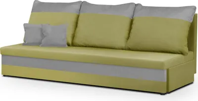 Produktbild von 3-Sitzer-Sofa mit Schlaffunktion GUSTAV - Grün/hellgrau
