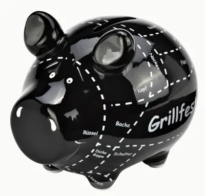 Produktbild von Sparschwein Company Sparschwein "Grillfest" | Kleinschwein B12×H9×T9