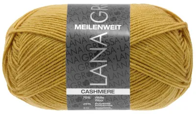 Produktbild von Lana Grossa - Meilenweit 4-fach 50g Cashmere 0046 curry