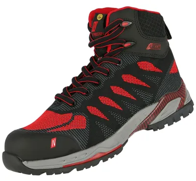 Produktbild von NITRAS Sicherheitsschuhe 7411 PRO STEP MID S1P rot  Gr. 48