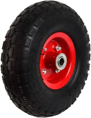 Produktbild von Gummirad, 3,50-4/2pr, schwarz