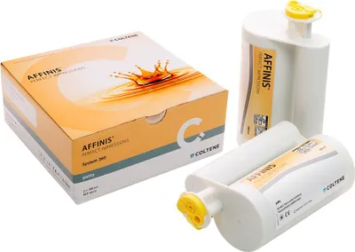 Productafbeelding van Affinis 360 afdrukmassa met een sterke consistentie, die niet aan de handschoen blijft plakken, 2x380ml